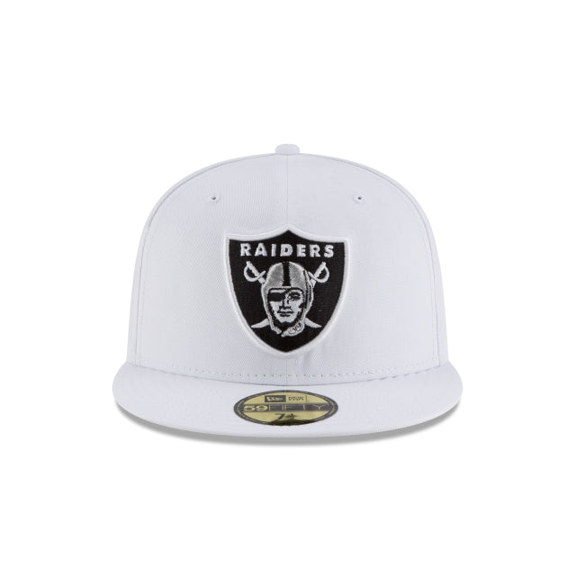 Las Vegas Raiders White 59FIFTY Fitted Hat