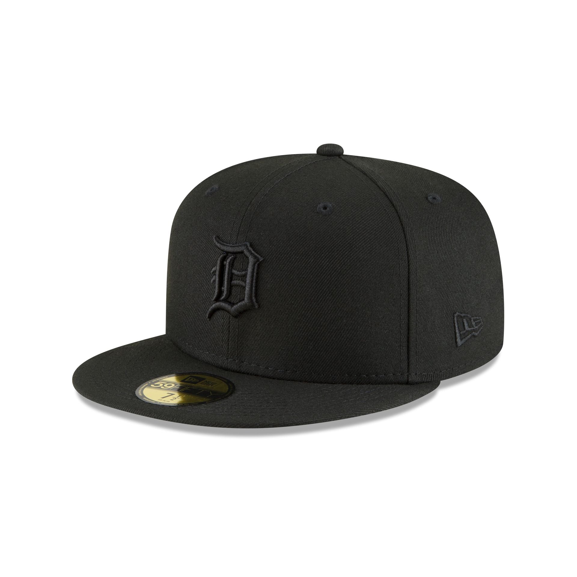 Detroit Tigers Basic Black on Black 59FIFTY Fitted Hat