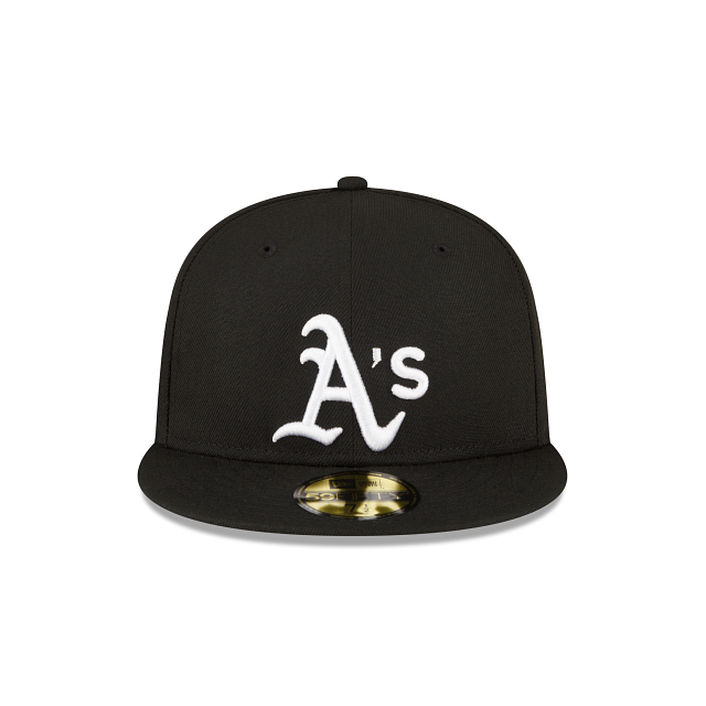 Athletics Sidepatch Black 59FIFTY Fitted Hat