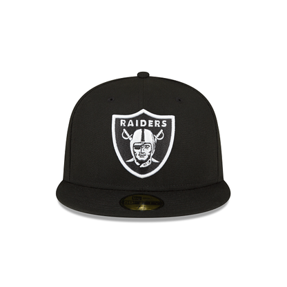 Las Vegas Raiders Sidepatch Black 59FIFTY Fitted Hat