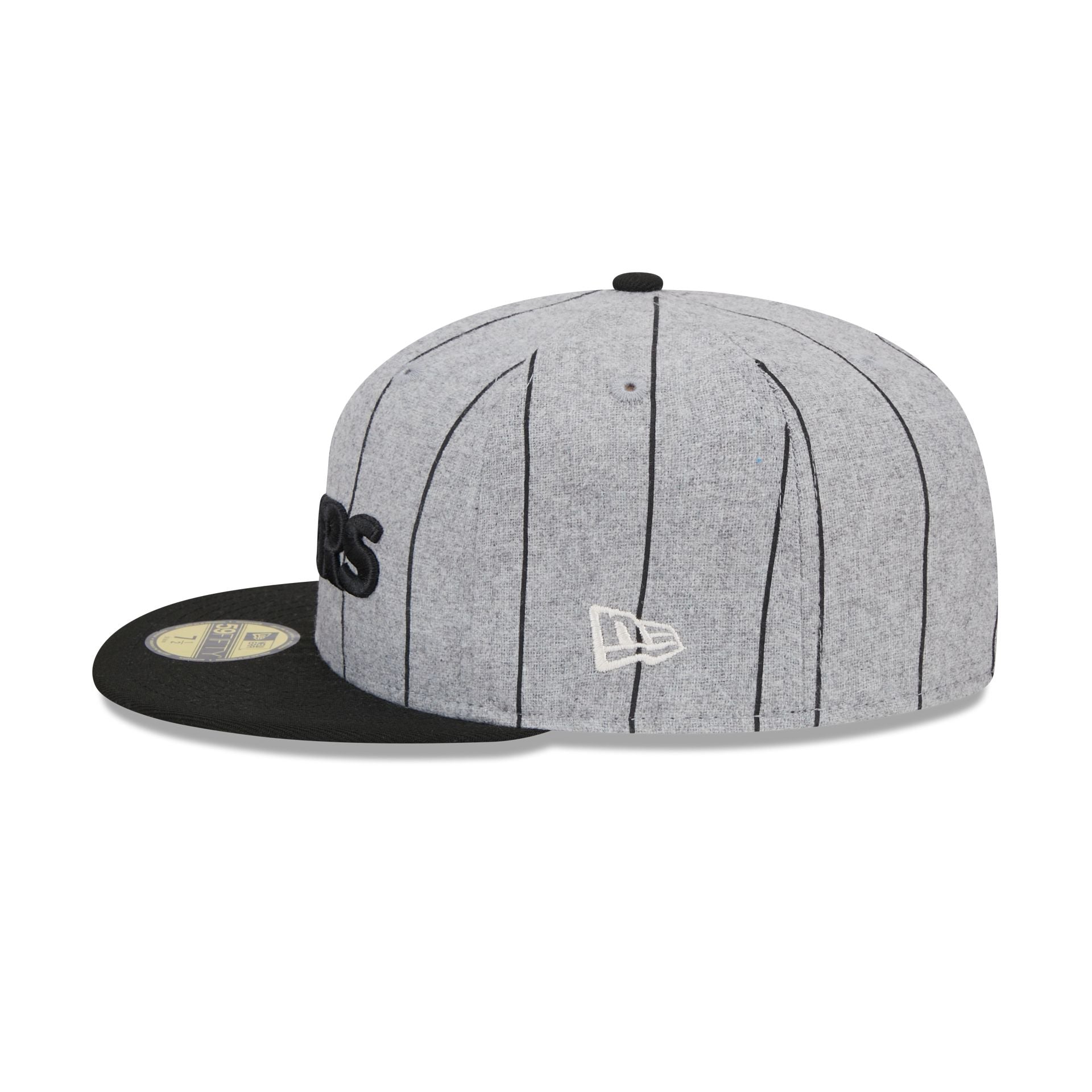 Las Vegas Raiders Heather Pinstripe 59FIFTY Fitted Hat