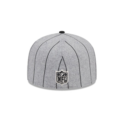 Las Vegas Raiders Heather Pinstripe 59FIFTY Fitted Hat
