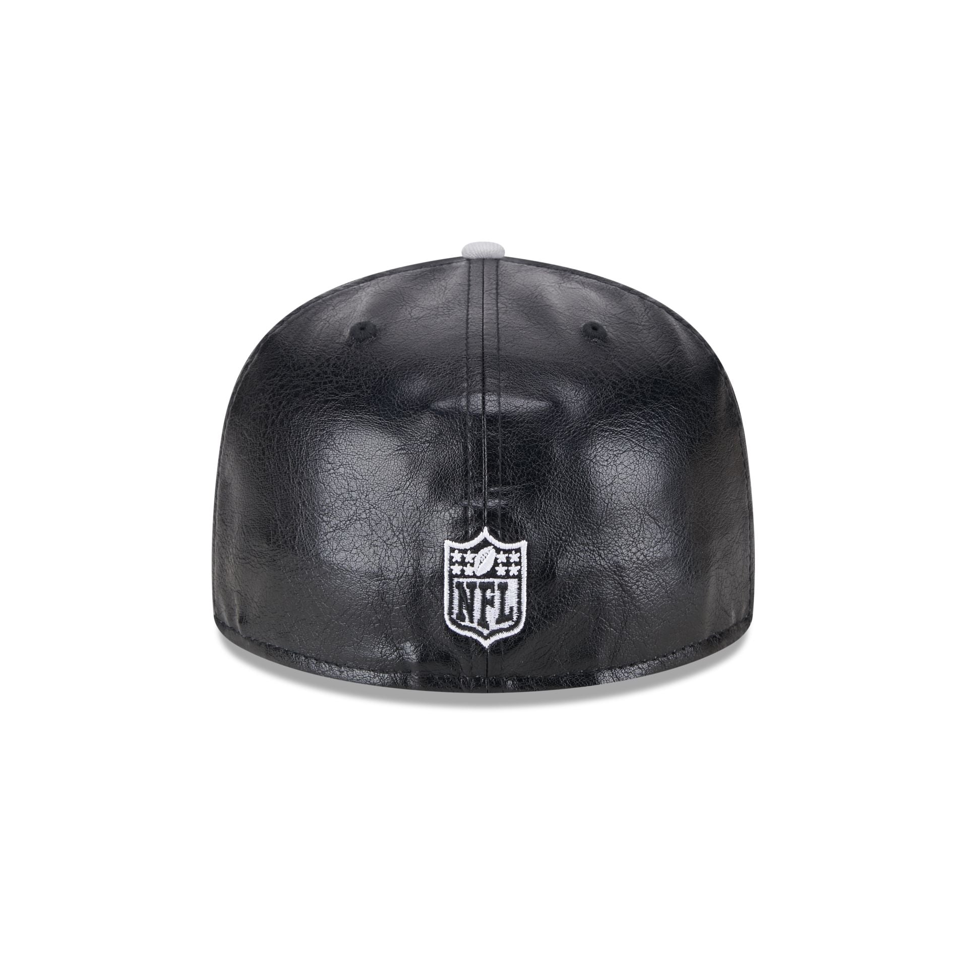 Las Vegas Raiders Faux Leather Crown 59FIFTY Fitted Hat