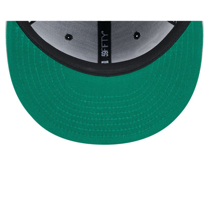 Las Vegas Raiders Faux Leather Crown 59FIFTY Fitted Hat