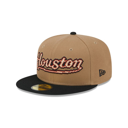 Houston Astros Classic 8-Bit Wordmark 59FIFTY Fitted Hat