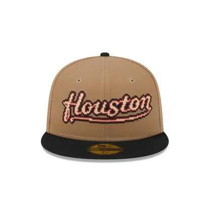 Houston Astros Classic 8-Bit Wordmark 59FIFTY Fitted Hat