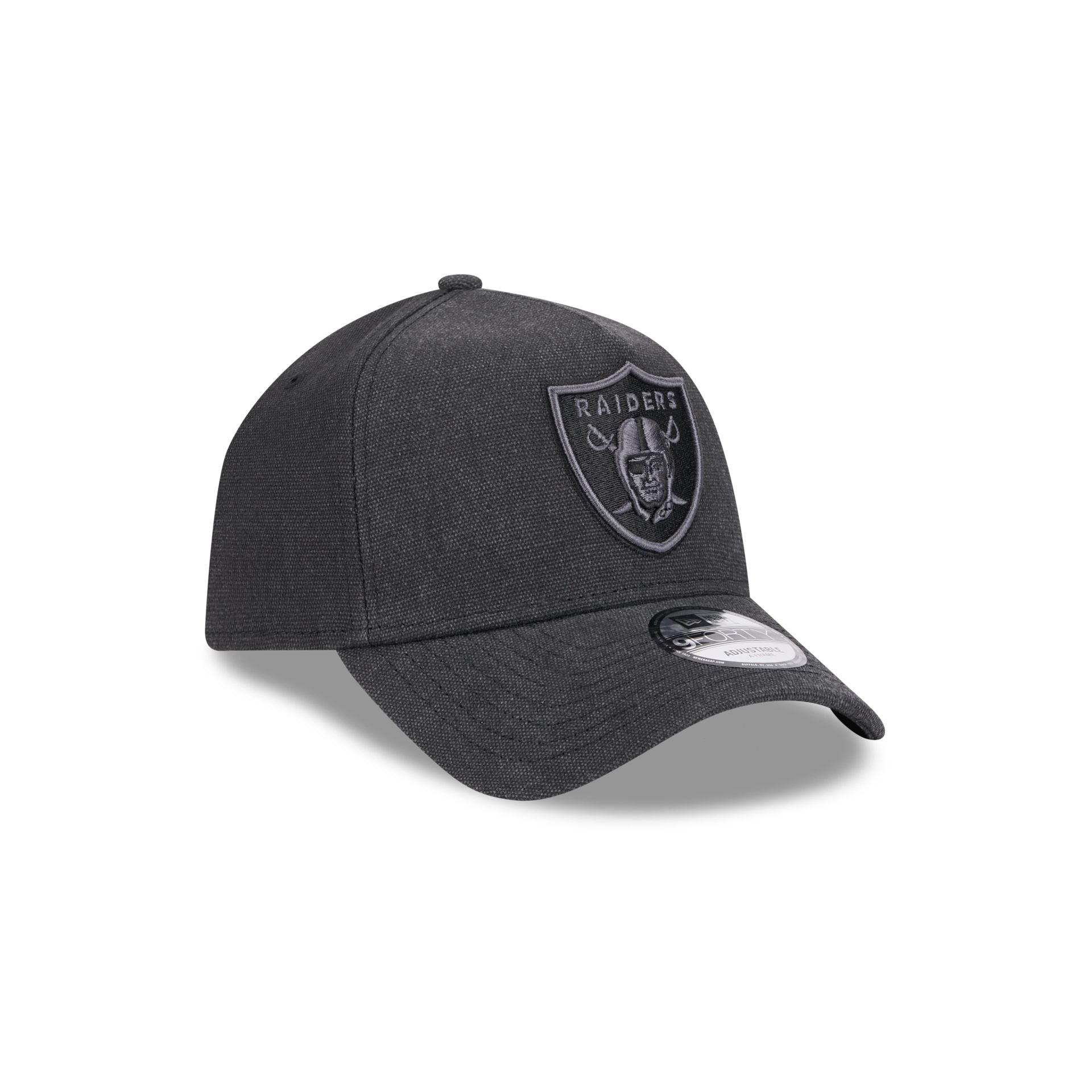 Las Vegas Raiders Logo Essentials Black 9FORTY A-Frame Snapback Hat