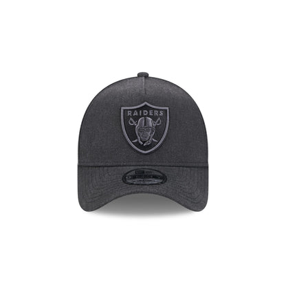 Las Vegas Raiders Logo Essentials Black 9FORTY A-Frame Snapback Hat