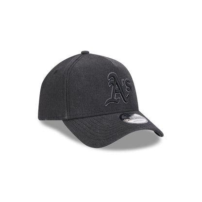 Athletics Logo Essentials Black 9FORTY A-Frame Snapback Hat