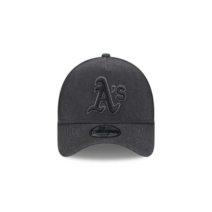 Athletics Logo Essentials Black 9FORTY A-Frame Snapback Hat