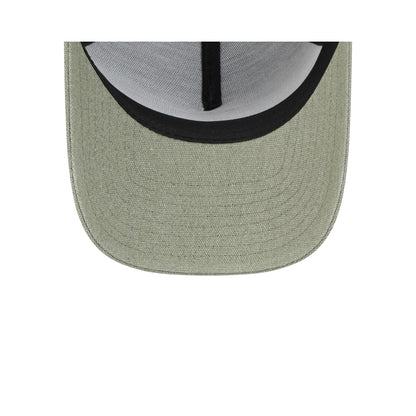 Las Vegas Raiders Logo Essentials Olive 9FORTY A-Frame Snapback Hat