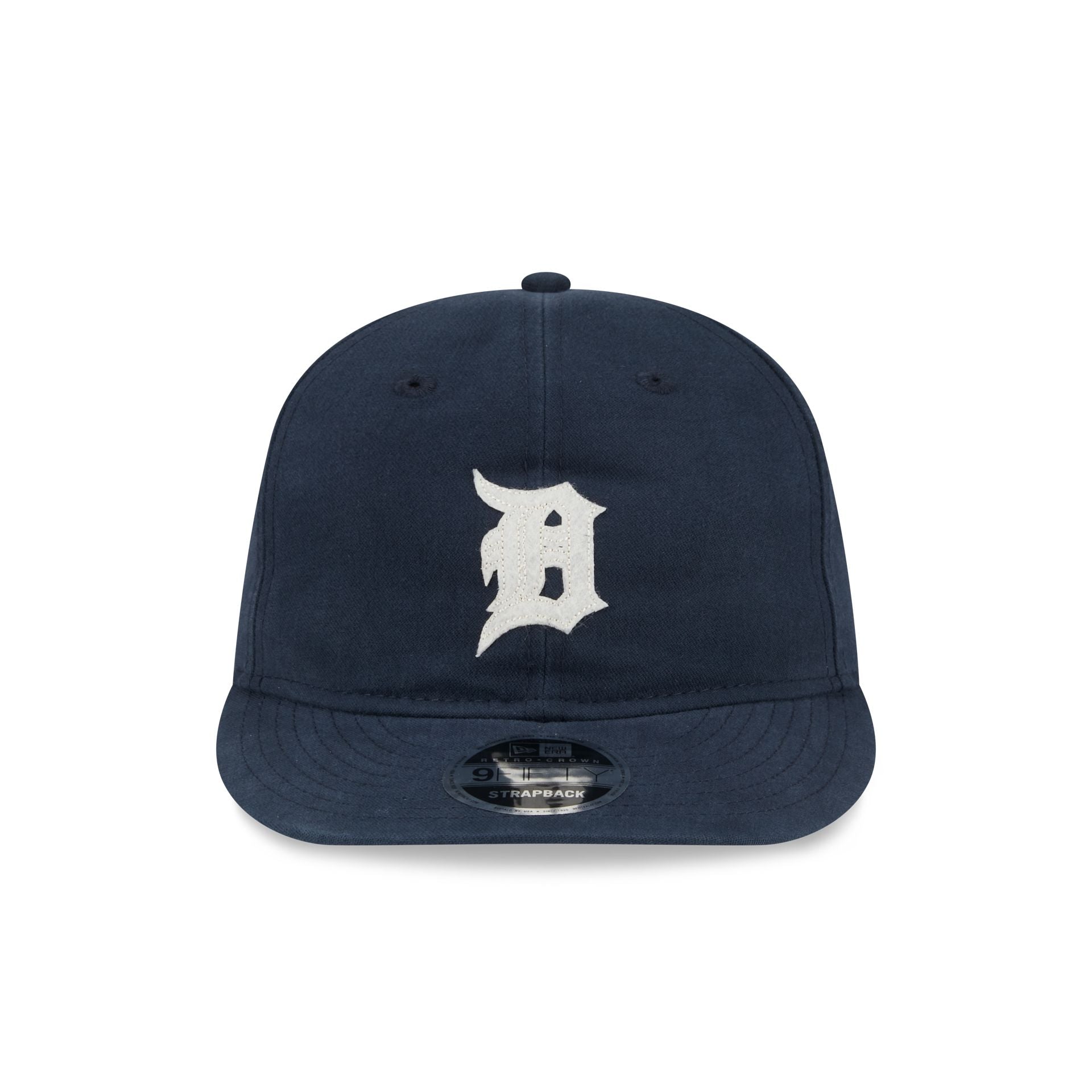 Detroit Tigers Canvas Felt Retro Crown 9FIFTY Strapback Hat