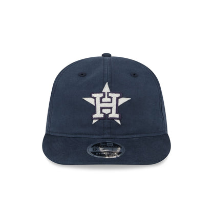 Houston Astros Canvas Felt Retro Crown 9FIFTY Strapback Hat