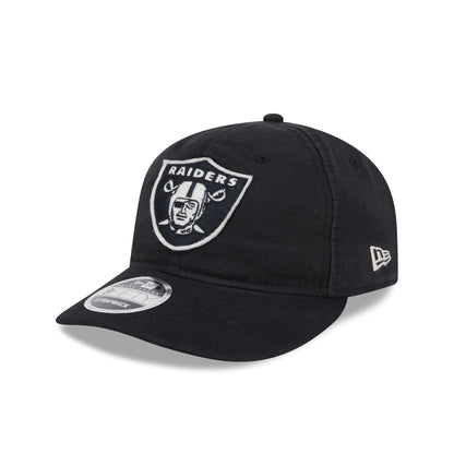 Las Vegas Raiders Canvas Felt Retro Crown 9FIFTY Strapback Hat