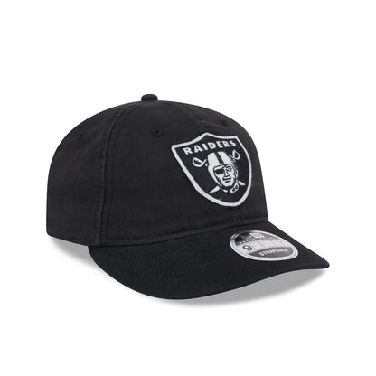Las Vegas Raiders Canvas Felt Retro Crown 9FIFTY Strapback Hat