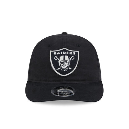 Las Vegas Raiders Canvas Felt Retro Crown 9FIFTY Strapback Hat