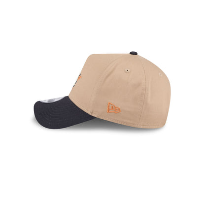 Houston Astros Beige Khaki 9FORTY A-Frame Snapback Hat