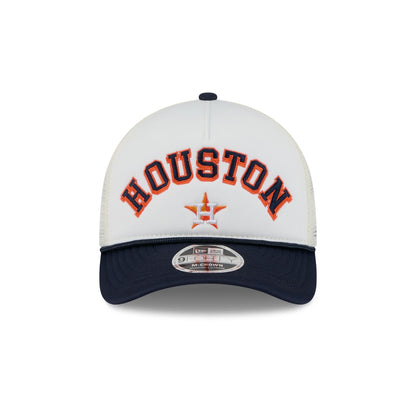 Houston Astros Chrome Arch 9FORTY M-Crown A-Frame Trucker Hat