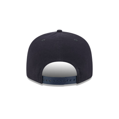 Houston Astros Cotton Canvas Split Panel 9FIFTY Trucker Hat