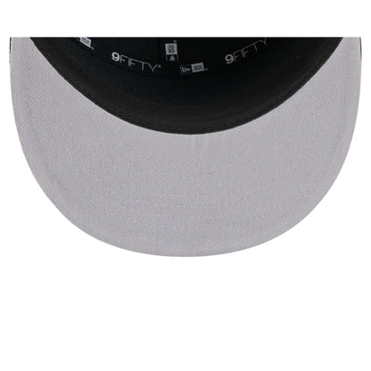 Houston Astros Cotton Canvas Split Panel 9FIFTY Trucker Hat