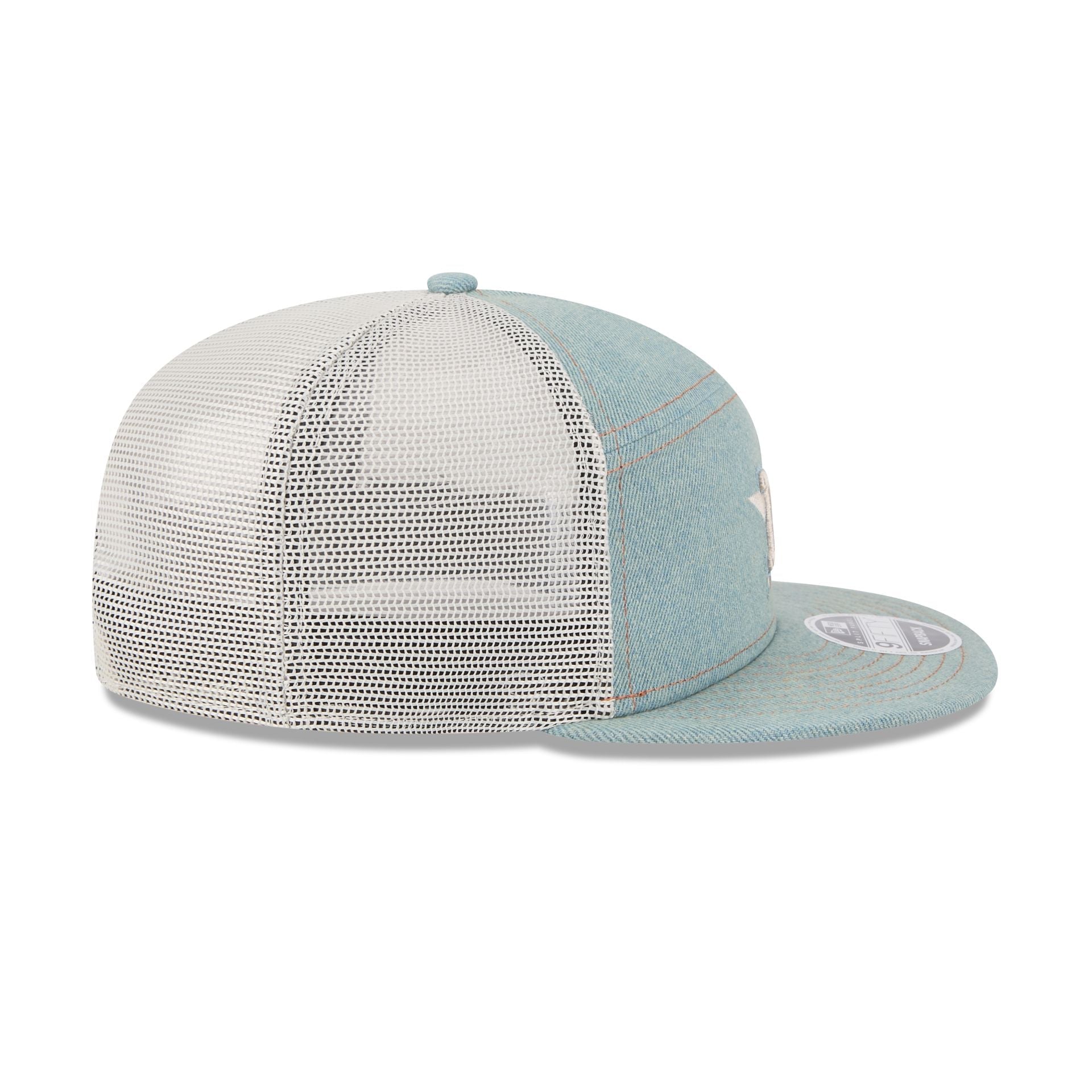 Houston Astros Denim Split Panel 9FIFTY Trucker Hat