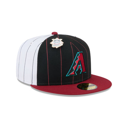 Arizona Diamondbacks Pinstripe League Pin 59FIFTY Fitted Hat