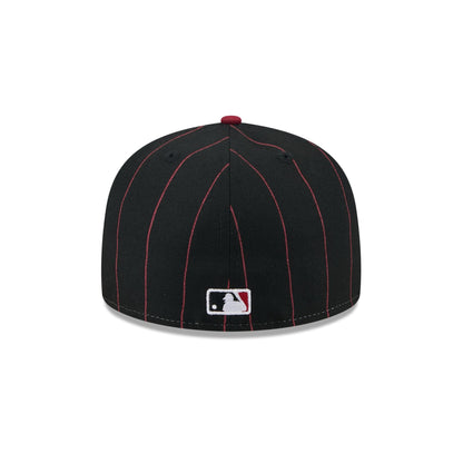Arizona Diamondbacks Pinstripe League Pin 59FIFTY Fitted Hat