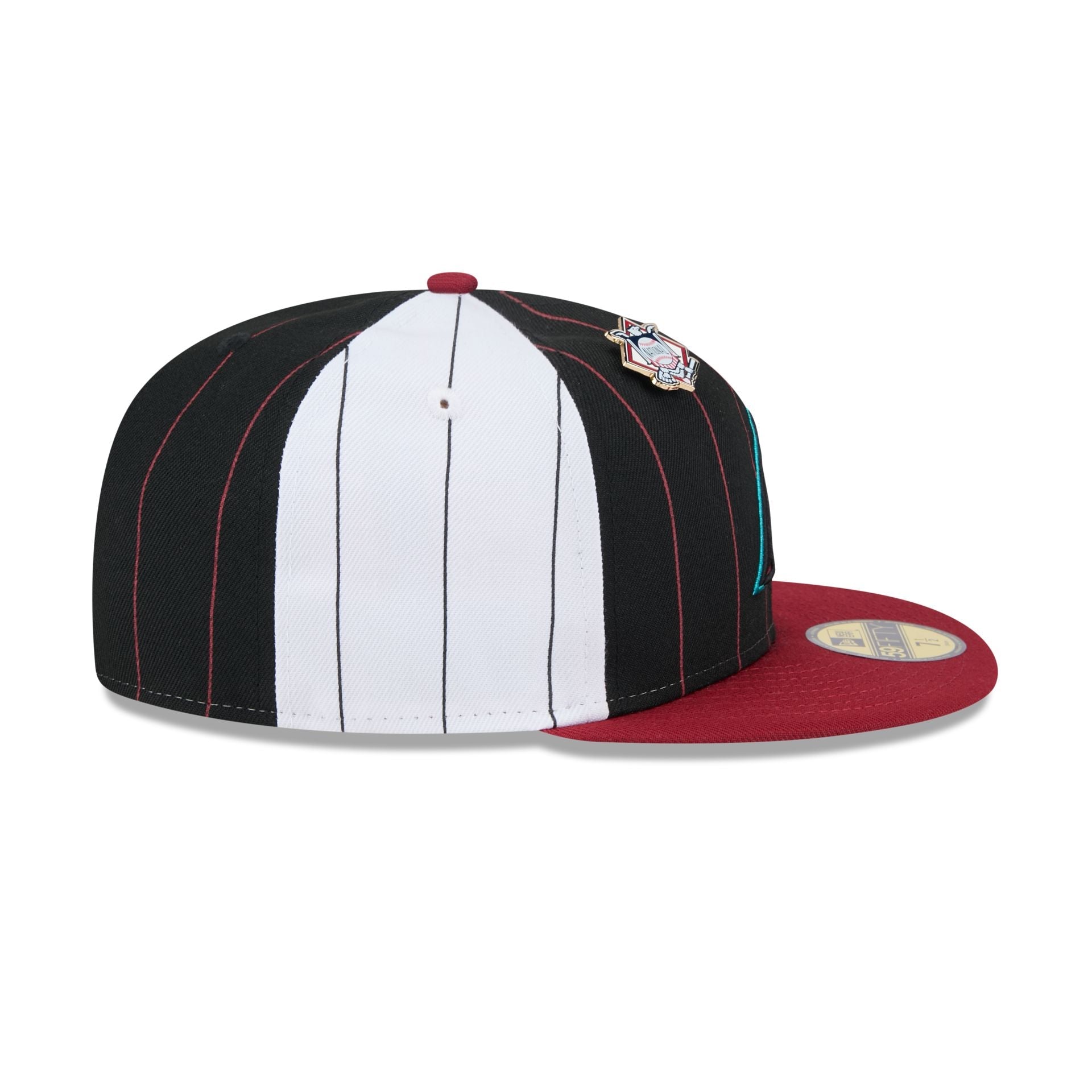 Arizona Diamondbacks Pinstripe League Pin 59FIFTY Fitted Hat