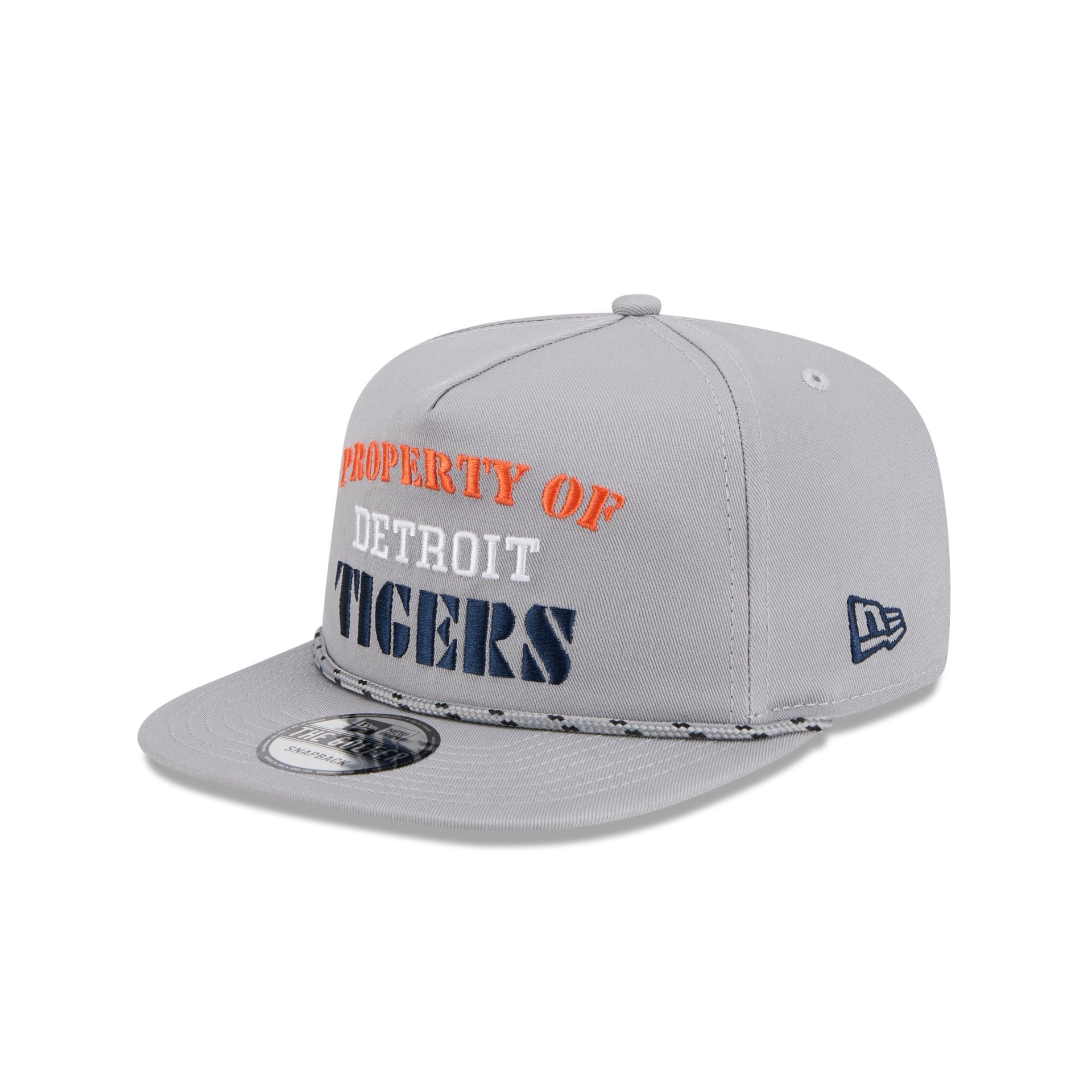 Detroit Tigers Vintage Gray Rope Golfer Hat