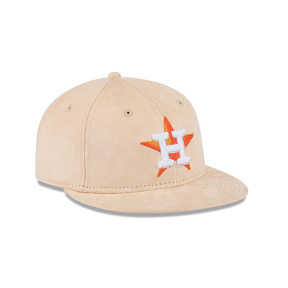 Houston Astros Stone Suede Retro Crown 9FIFTY Snapback Hat