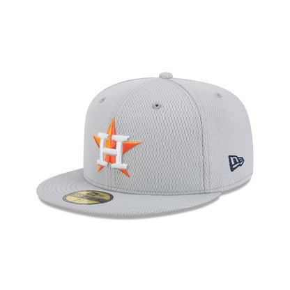 Houston Astros 2025 Clubhouse Gray 59FIFTY Fitted Hat