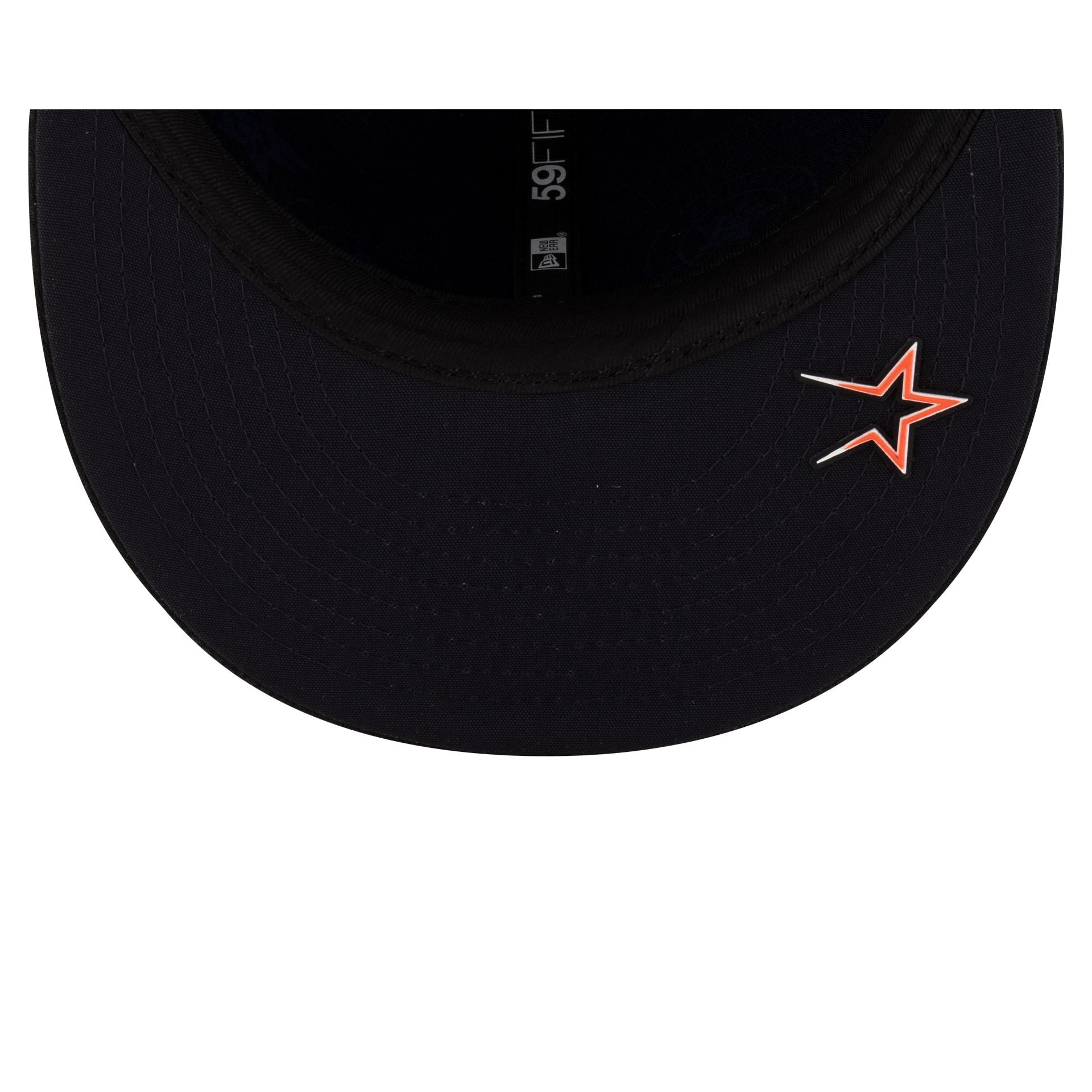 Houston Astros 2025 Clubhouse Black 59FIFTY Fitted Hat