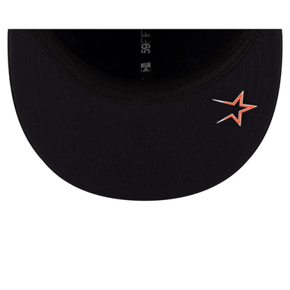 Houston Astros 2025 Clubhouse Black 59FIFTY Fitted Hat