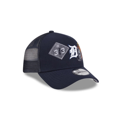 Detroit Tigers State Stitch 9FORTY A-Frame Trucker Hat