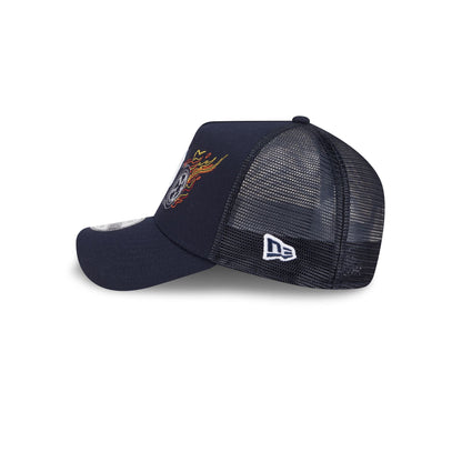 Detroit Tigers State Stitch 9FORTY A-Frame Trucker Hat