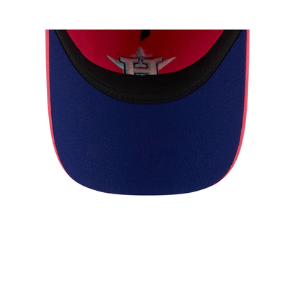 Houston Astros Coral 9TWENTY A-Frame Adjustable Hat
