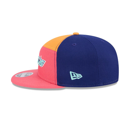 Houston Astros Coral Split Panel 9FIFTY Snapback Hat