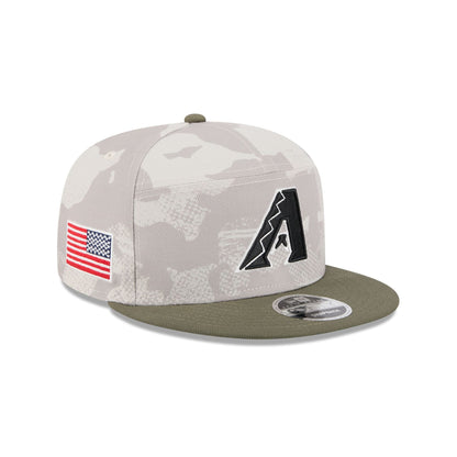 Arizona Diamondbacks Armed Forces Day 2025 Split Panel 9FIFTY Snapback Hat