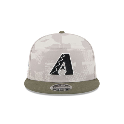 Arizona Diamondbacks Armed Forces Day 2025 Split Panel 9FIFTY Snapback Hat