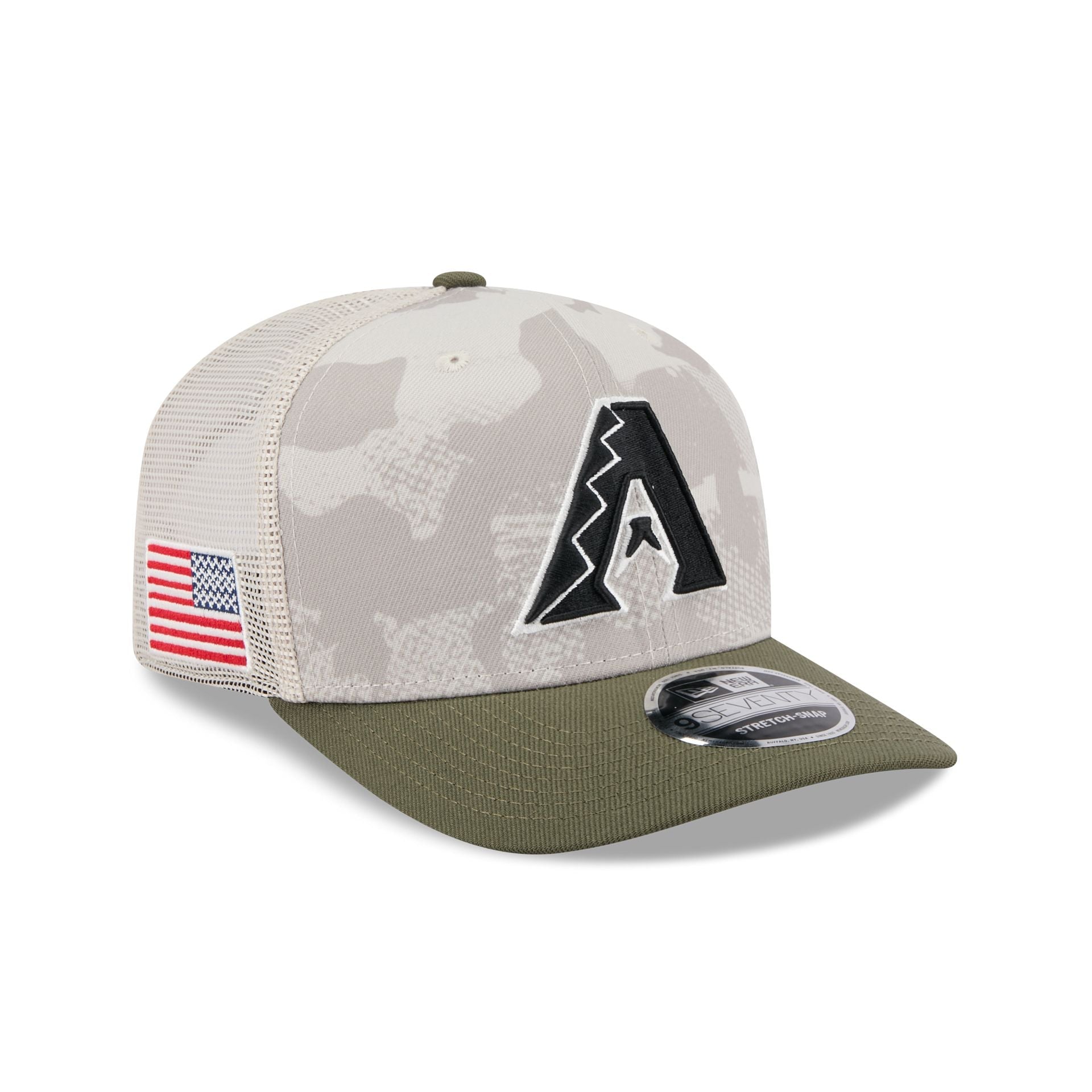 Arizona Diamondbacks Armed Forces Day 2025 9SEVENTY Trucker Hat