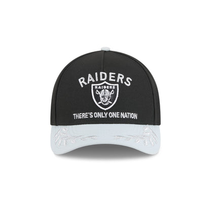 Las Vegas Raiders 2025 Draft 9FORTY M-Crown A-Frame Snapback Hat