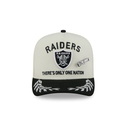Las Vegas Raiders 2025 Draft Chrome White 59FIFTY A-Frame Fitted Hat
