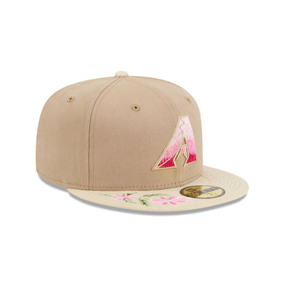 Arizona Diamondbacks Hand Stitched Floral 59FIFTY Fitted Hat