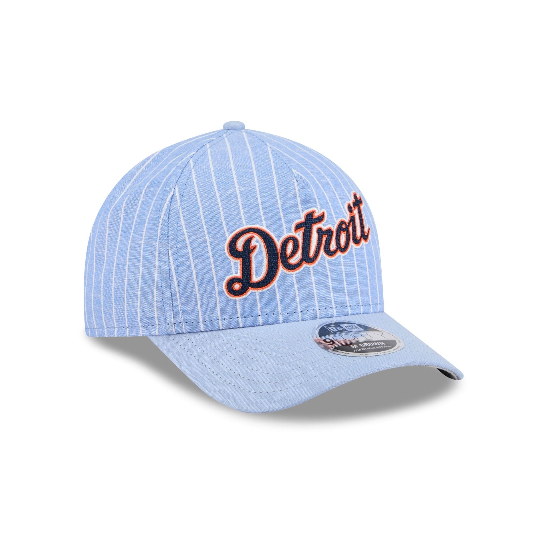 Detroit Tigers Pinstripe Linen 9FORTY M-Crown A-Frame Snapback Hat
