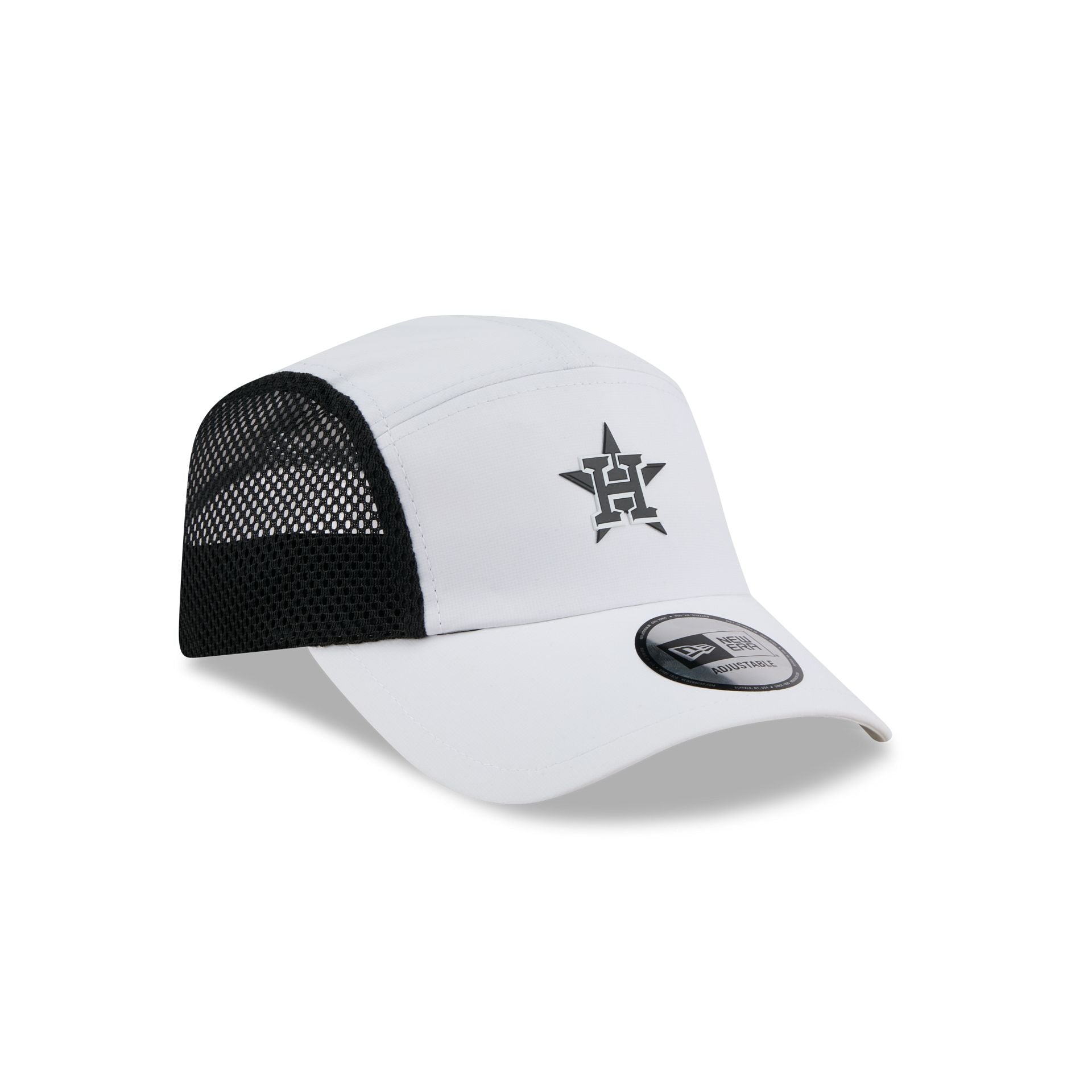 Houston Astros White Poly Runner Adjustable Hat