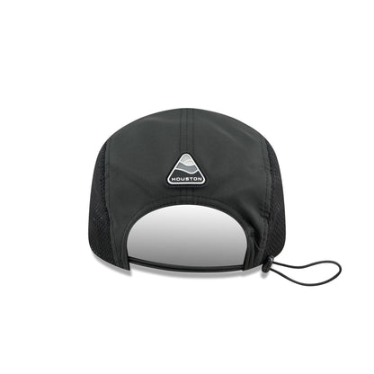 Houston Astros Black Poly Runner Adjustable Hat