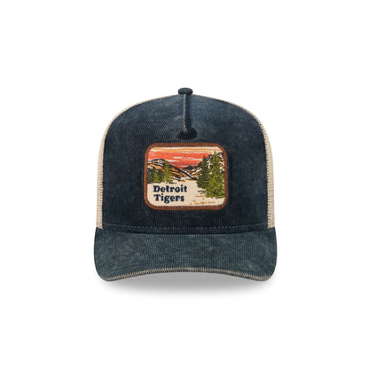 Detroit Tigers Vintage Landscape 9FIFTY A-Frame Trucker Hat