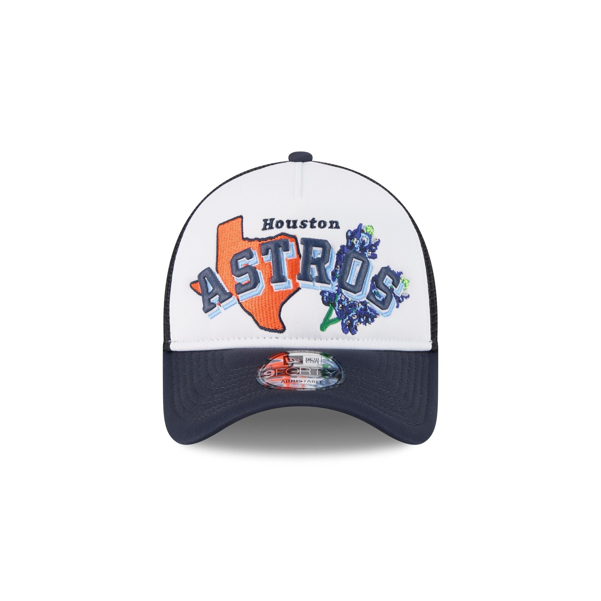 Houston Astros State Flower 9FORTY A-Frame Trucker Hat