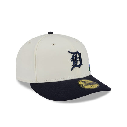 Detroit Tigers Tonal Florals White 59FIFTY Fitted Hat