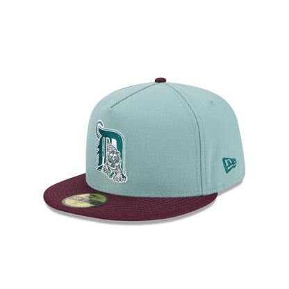 Detroit Tigers Beach Kiss Blue 59FIFTY A-Frame Fitted Hat